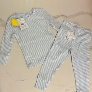 Kissy Kissy “Year-Round Stripe” Pajama Set • Blue/Light Blue • 100% Pima Cotton